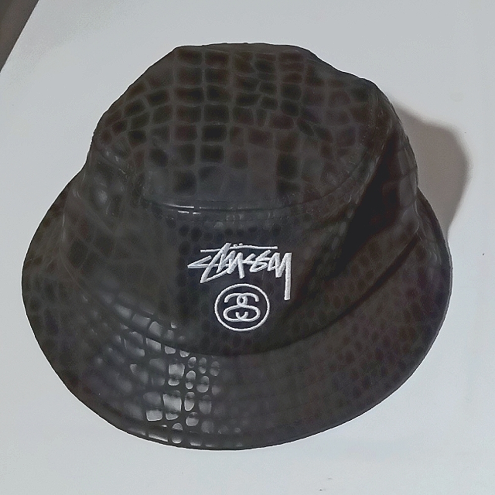 Vintage Stussy Bucket Hat Snakeskin